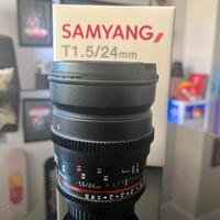 Obiettivo Samyang 24mm/T1.5