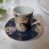 Tazzina da caffè Klimt “Il Bacio” con piattino