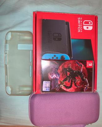 Nintendo Switch + custodie + Bayonetta 3