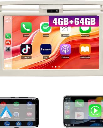 autoradio schermo carplay wireless fiat 500