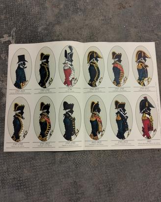 Stampe vintage costumi soldati 