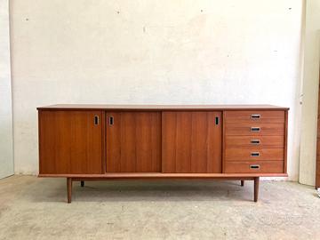 Credenza sideboard anni 60 in teak