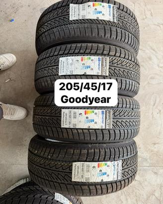 N4 gomme 205/45/17 invernali goodyear dot 2025