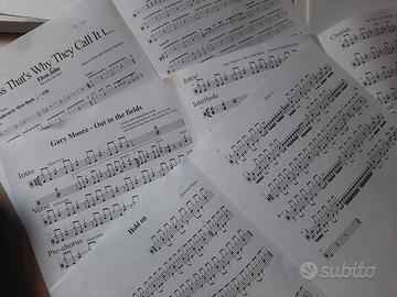 Spartiti batteria completi