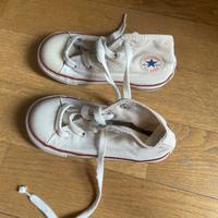 Scarpe converse infants bianche misura 15 cm (8UK)