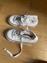 Scarpe converse infants bianche misura 15 cm (8UK)