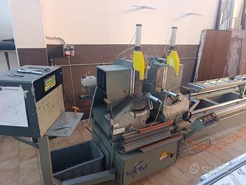 Troncatrice per alluminio doppia testa