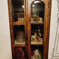 Vetrinetta legno lavorato a mano 