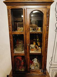Vetrinetta legno lavorato a mano 