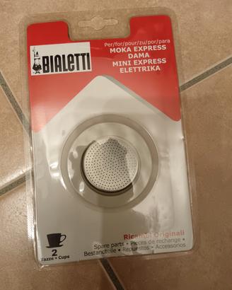 Guarnizione e piastrina moka 2 tazze bialetti