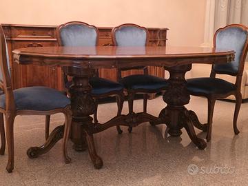 Sala da pranzo completa in stile classico 