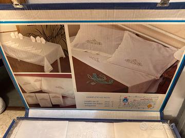 COMPLETO RICAMIFICIO C.D.M. MADE IN ITALY VINTAGE