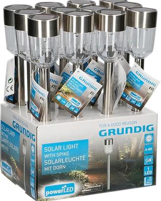 Hepoluz 4916017 Paletti solari da giardino 4.5x36c