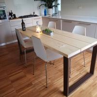 TAVOLO ARREDO con base in ferro