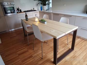 TAVOLO ARREDO con base in ferro