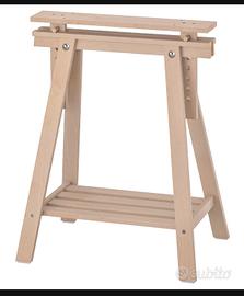 Coppia cavalletti in faggio ikea