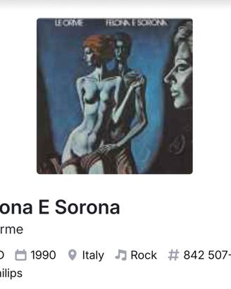 CD Le Orme Felona e Sorona 