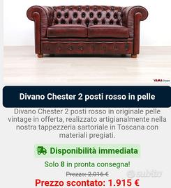 Divani CHESTER ( come nuovi) per cambio casa