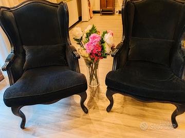 poltrone nere non usurate Maison di monde