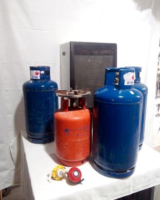 bombole gas /campeggio+ stufa catalitica 