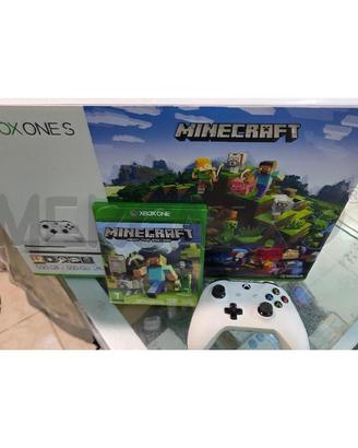 XBOX ONE S 500GB+CONTROLLER+GIOCO MINECRAFT