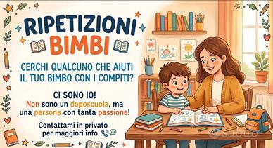 Ripetizioni-aiuto compiti bimbi