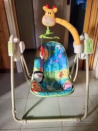 Sdraietta dondolo Fisher Price+alzatina per auto