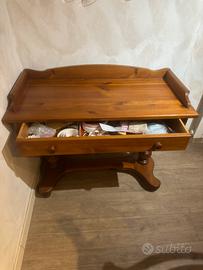 Console scrittoio legno massello
