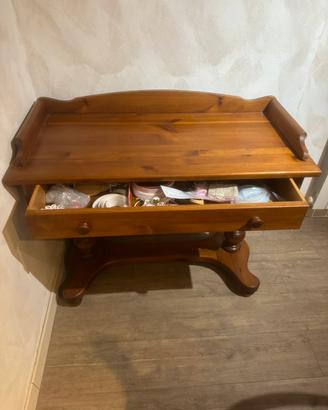 Console scrittoio legno massello