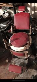 sedia da barbiere vintage 