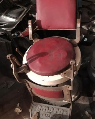 sedia da barbiere vintage 