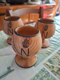 3 calici in ceramica