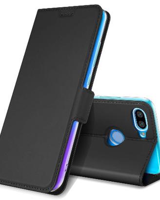 Cover Xiaomi Mi8Lite a libbro in Ecopelle + pell