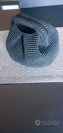 Borsetta uncinetto nera