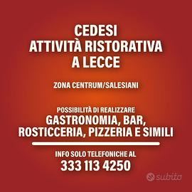 ATTIVITA' RISTORATIVA a Lecce