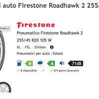 Set 4 pneumatici Estivi 20"