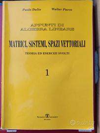 libri algebra lineare