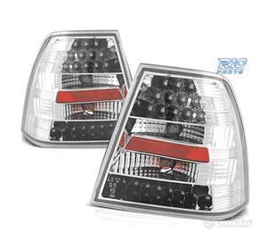 FANALI VOLKSWAGEN VW BORA 98-05 LED FONDO CROMATO