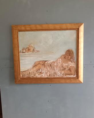 Michele Spatuzzi dipinto olio su cartoncino 