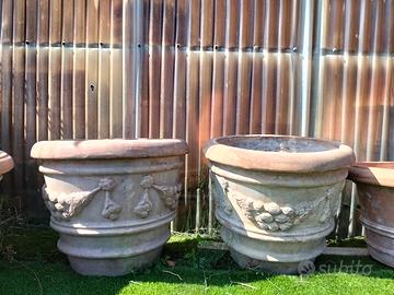  vasi artigianali di terracotta 