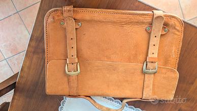 borsa uomo in pelle Chambers fine anni 70