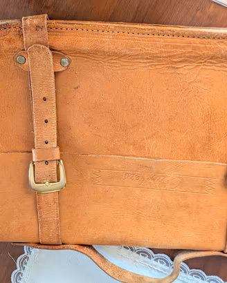 borsa uomo in pelle Chambers fine anni 70