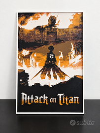 Poster 3D in rilievo – L'Attacco dei Giganti