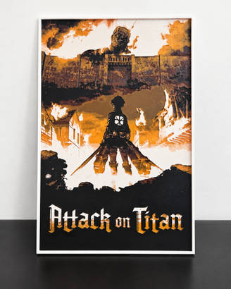 Poster 3D in rilievo – L'Attacco dei Giganti