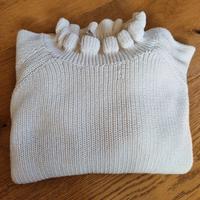 Maglioncino bianco particolare H&M