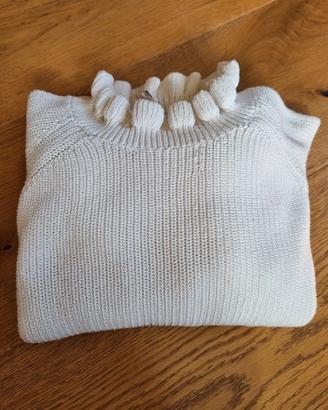 Maglioncino bianco particolare H&M