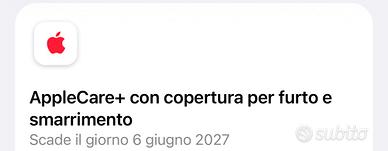 16 pro max con apple care fino al 2027
