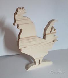 Gallo in legno