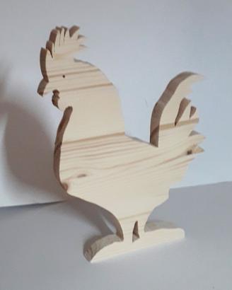 Gallo in legno
