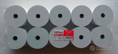 50 ROTOLI REGISTRATORE CARTA TERMICA 57MM X 80M